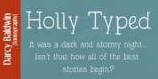 DJB Holly Typed font download