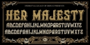 H74 Her Majesty font download