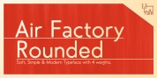 Air Factory Rounded font download