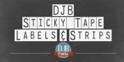 DJB Sticky Tape Labels font download