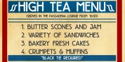 High Tea font download