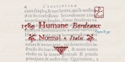 1589 Humane Bordeaux font download