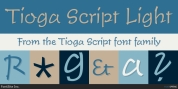 Tioga Script font download