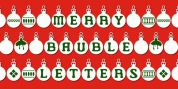 Merry Bauble Letters font download