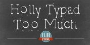 DJB Holly Typed Too Much font download