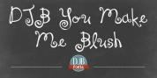 DJB You Make Me Blush font download