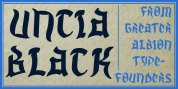 Uncia Black font download