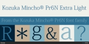 Kozuka Mincho Pr6N font download