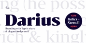 Bw Darius font download