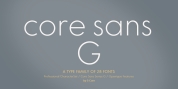 Core Sans G font download