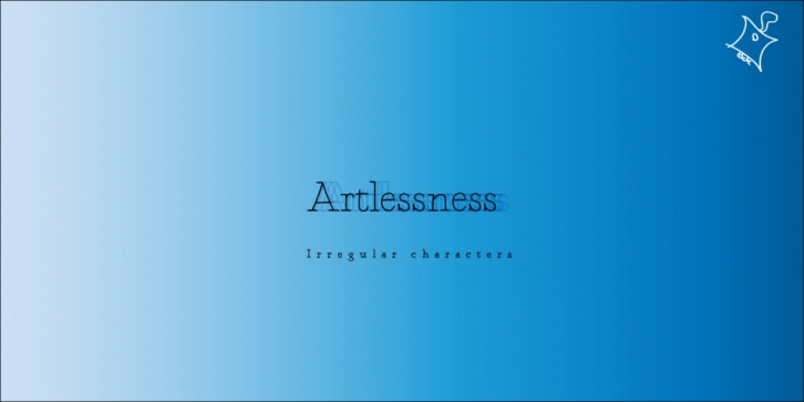 Artlessness font preview
