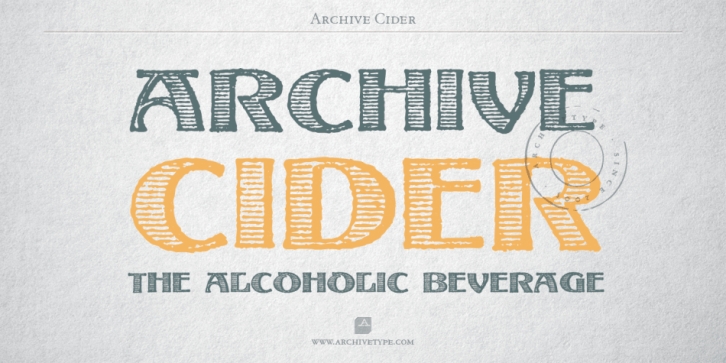 Archive Cider font preview