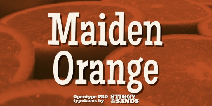 Maiden Orange Pro font preview