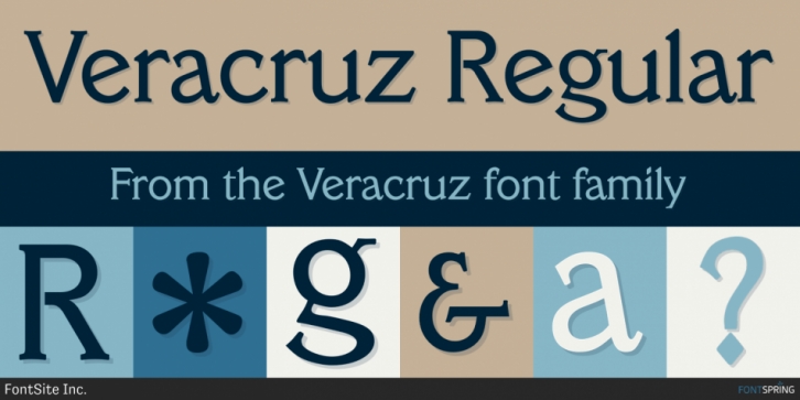 Veracruz font preview