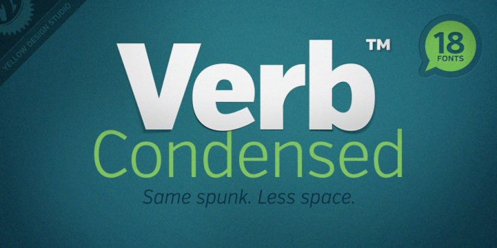 Verb Condensed font preview