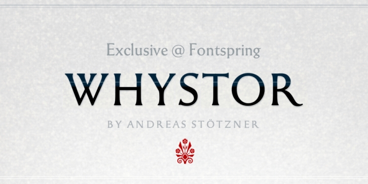 Whystor font preview