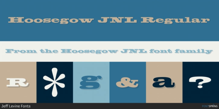 Hoosegow JNL font preview
