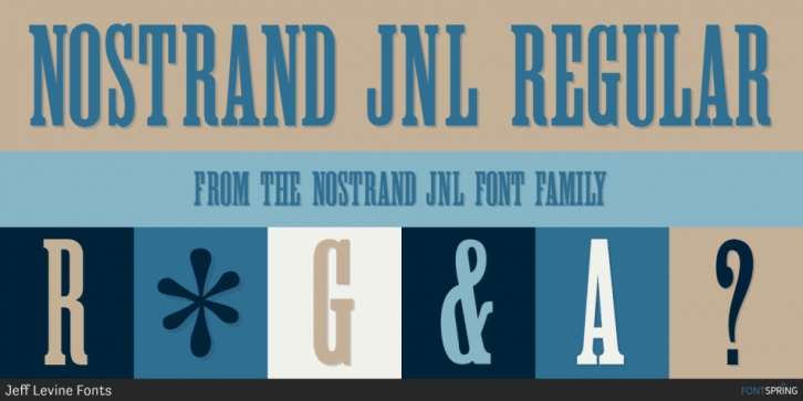 Nostrand JNL font preview