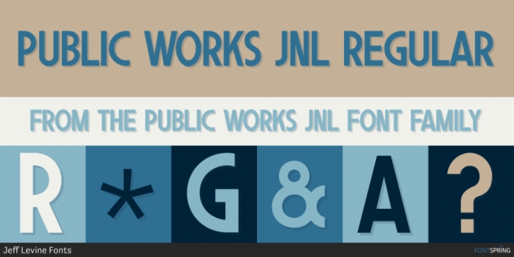 Public Works JNL font preview