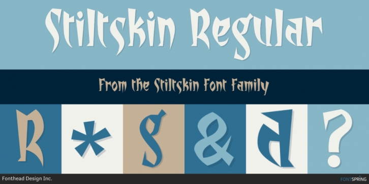 Stiltskin font preview