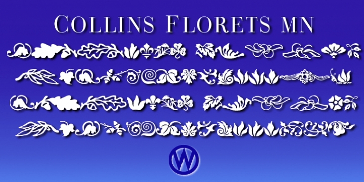 Collins Florets font preview