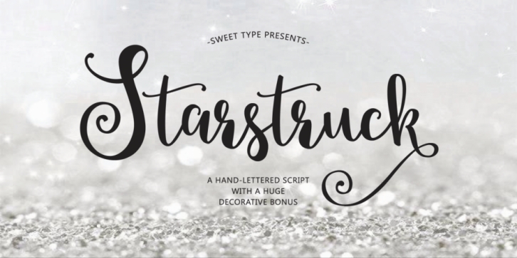 Starstruck font preview