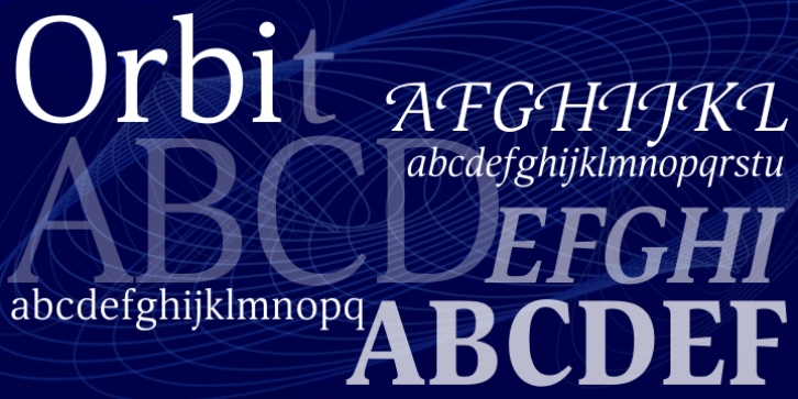 Orbi font preview