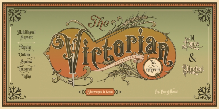 Victorian Fonts Family font preview