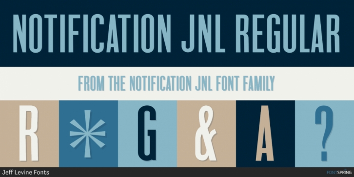 Notification JNL font preview