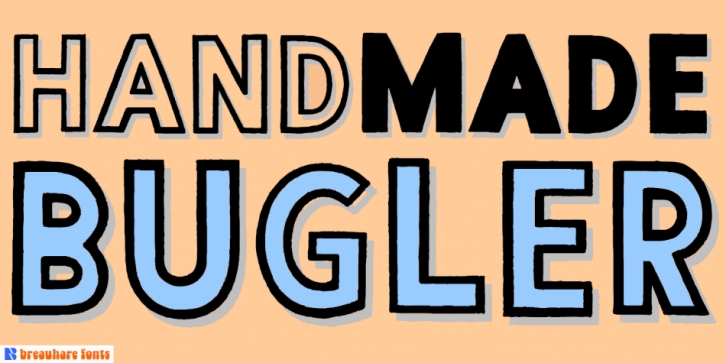 Handmade Bugler font preview