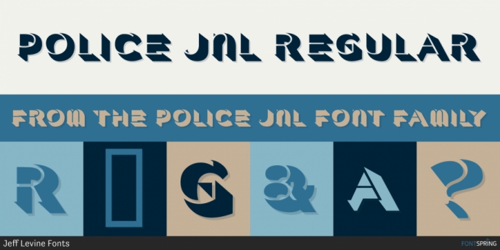 Police JNL font preview