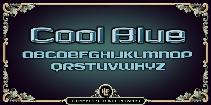 LHF Cool Blue font preview