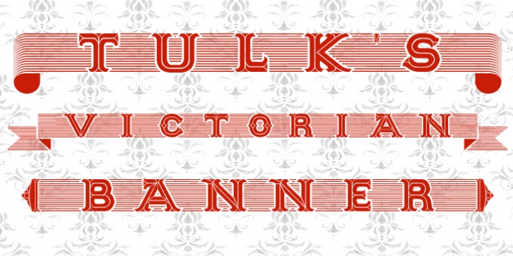 Tulks Victorian Banner font preview