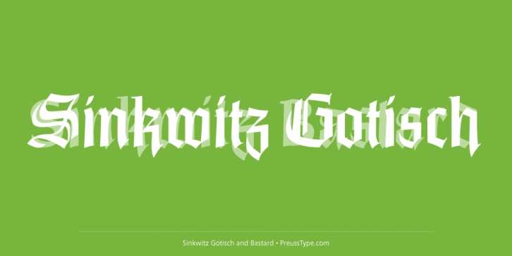 Sinkwitz font preview