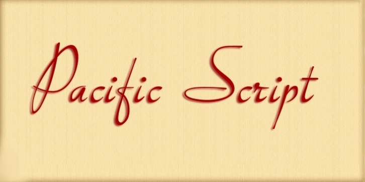 Pacific Script font preview