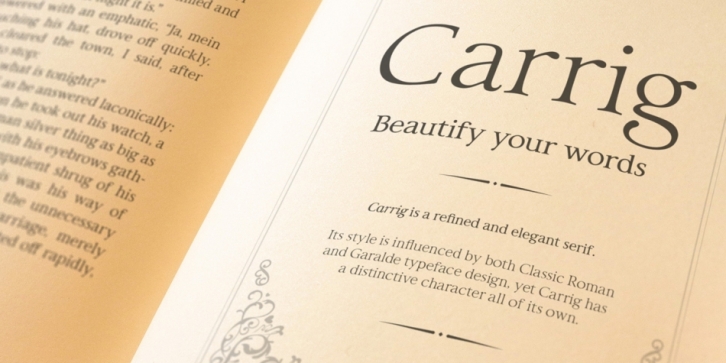 Carrig Basic font preview