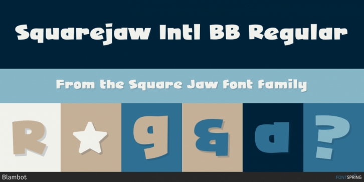 Square Jaw font preview