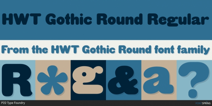 HWT Gothic Round font preview