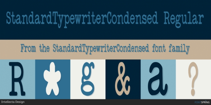 StandardTypewriterCondensed font preview