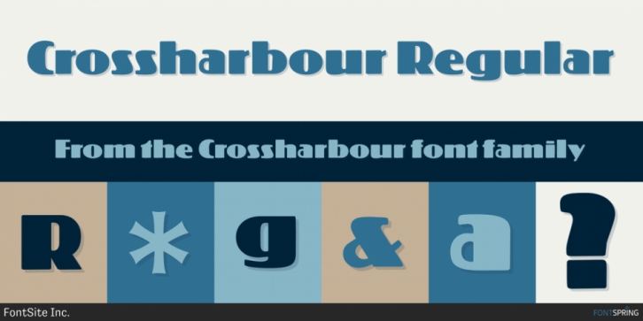 Crossharbour font preview