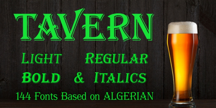 Tavern font preview