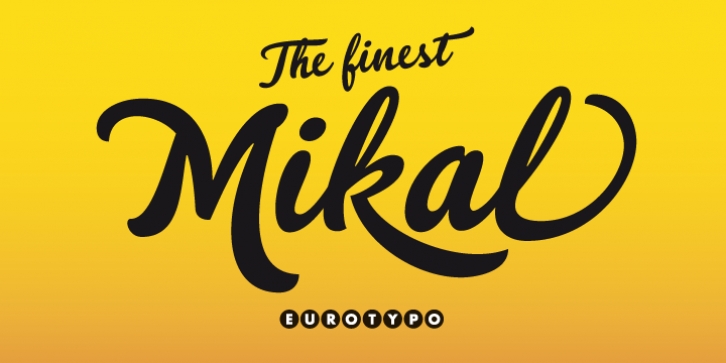 Mikal font preview