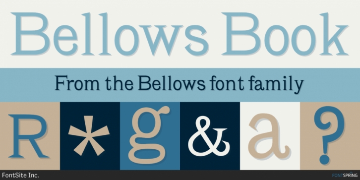 Bellows font preview