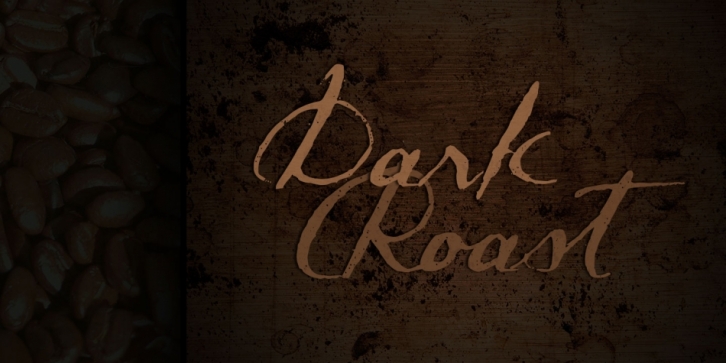 Dark Roast font preview