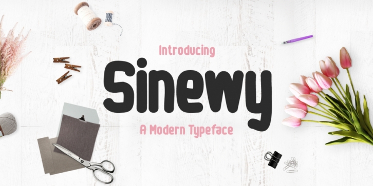Sinewy font preview