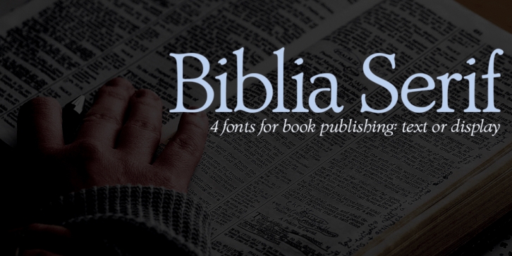Biblia Serif font preview