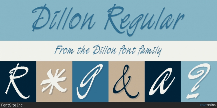 Dillon font preview