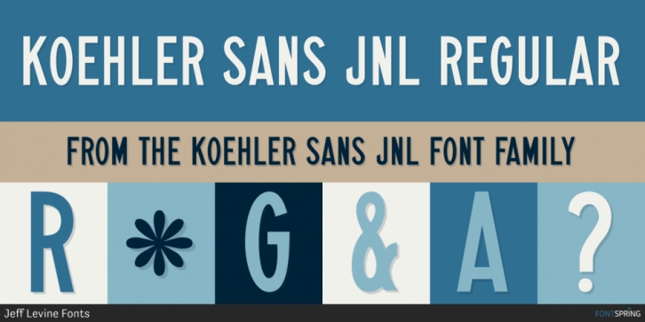 Koehler Sans JNL font preview