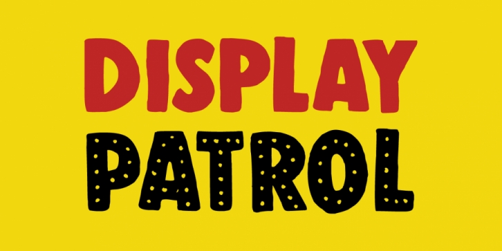 Display Patrol font preview