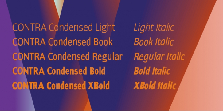 Contra Condensed font preview